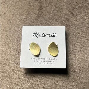 Madewell Gold Teardrop Earrings